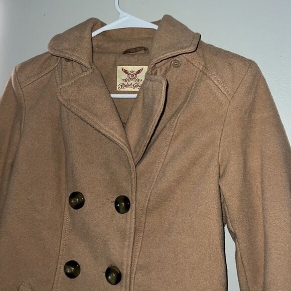 Women’s CAMEL DOUBLE BREASTED JACKET size XS - Picture 12 of 13